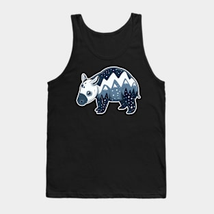 Cute Mountain Tapir Illustration - Adorable Animal Art Tank Top